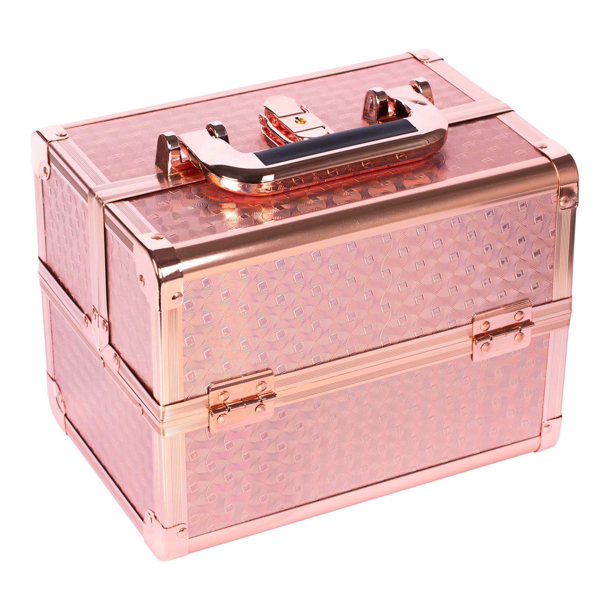 Astuccio pieghevole per cosmetici - Fiona - oro rosa