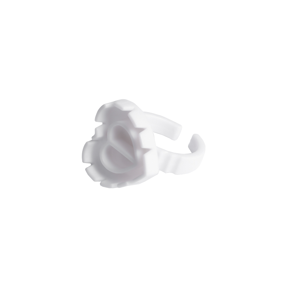 Anello di colla - cuore - bianco | Smart Lashes