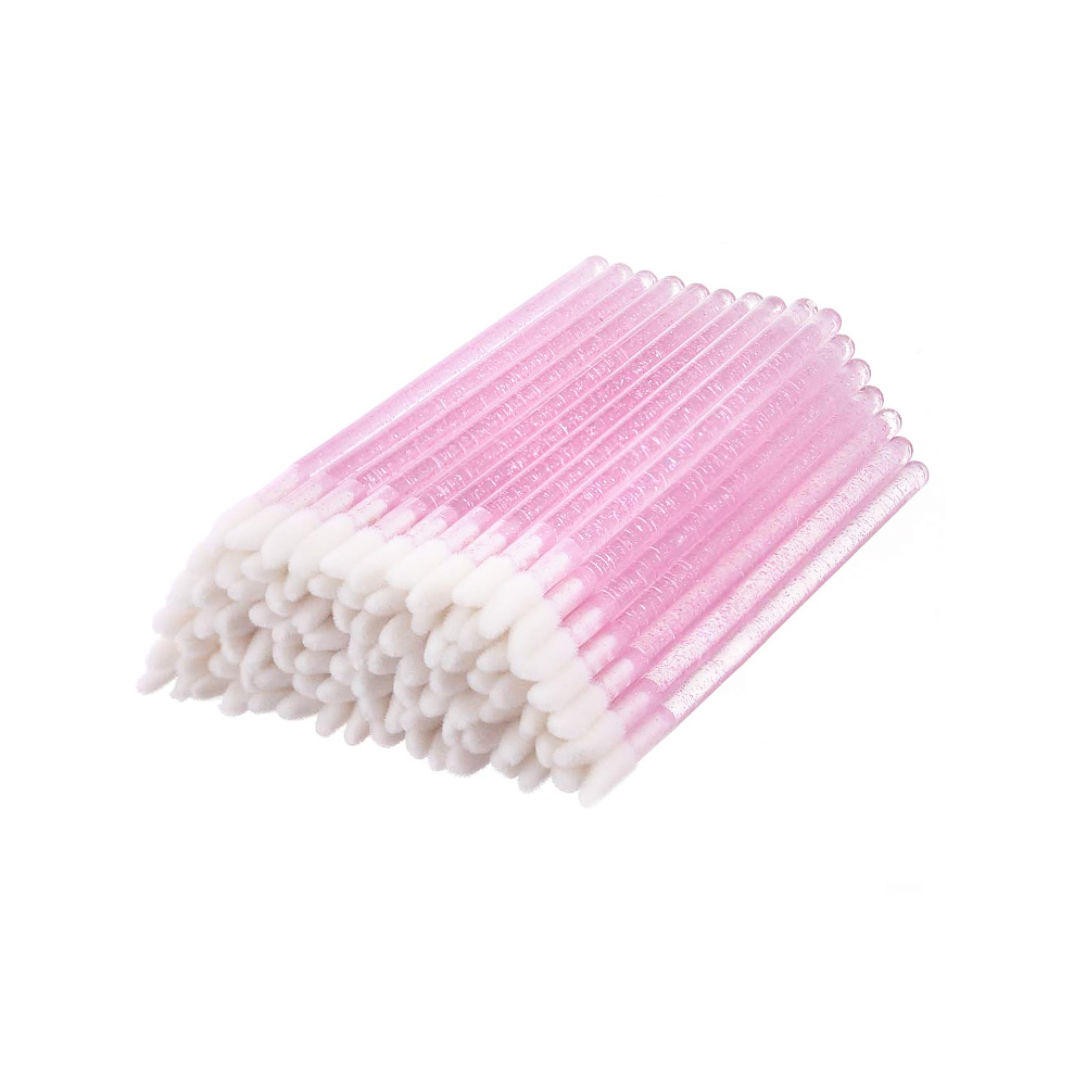 Pennello di applicazione monouso - angolato - glitter rosa | Smart Lashes