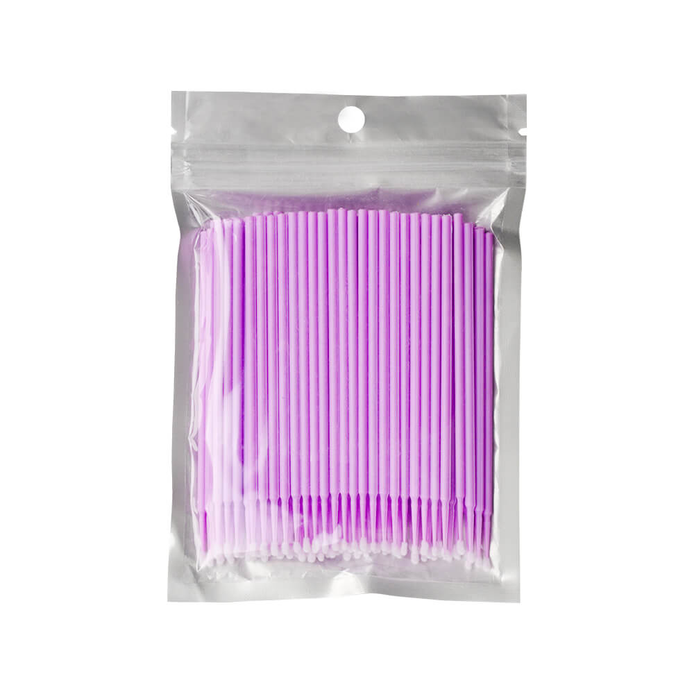 Micro pennelli - 100 pezzi - viola | Smart Lashes