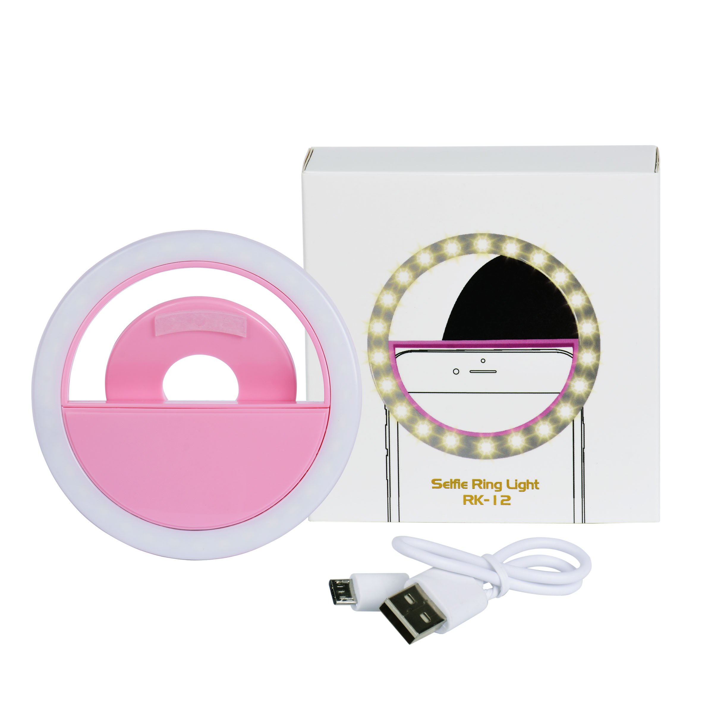 Luce LED ad anello per selfie - rosa | Ciglia intelligenti