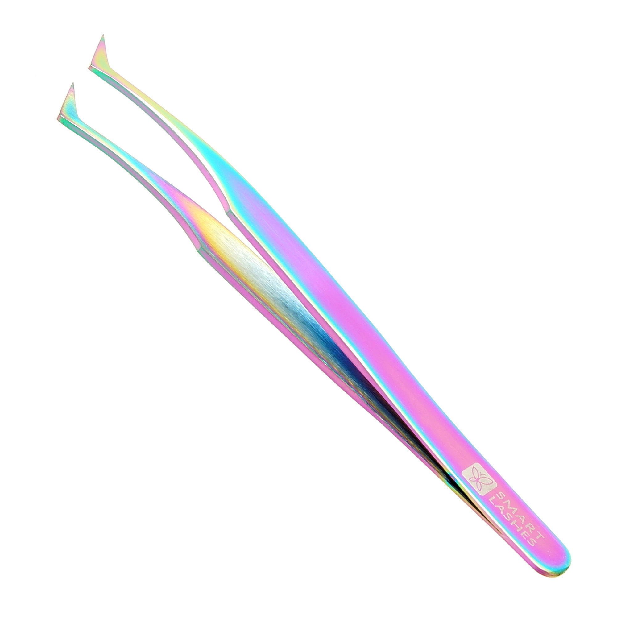 Pinzetta tipo D - 12 cm - arcobaleno | Smart Lashes