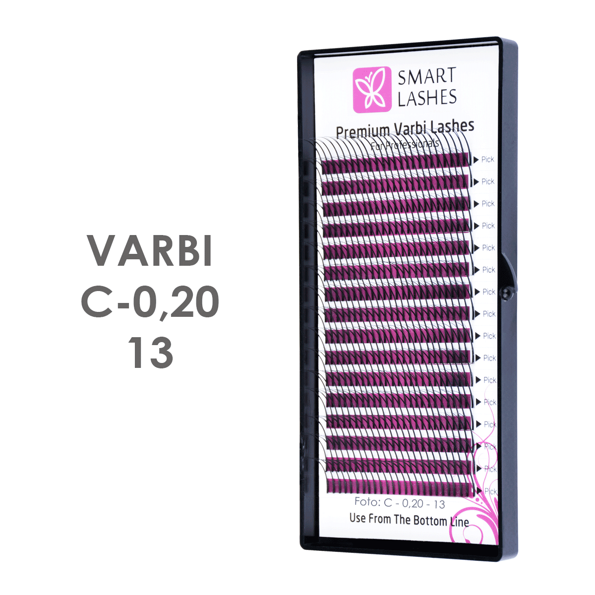 Ciglia Varbi - C - 0,20 mm x 13 mm - 16 linee | Smart Lashes